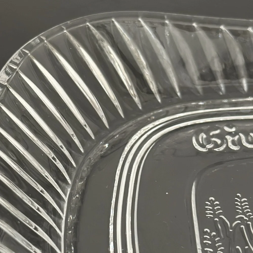 Shannon Crystal Ireland Handcrafted Lead Crystal Give Us This Day Bread Tray
